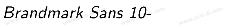 Brandmark Sans 10字体转换